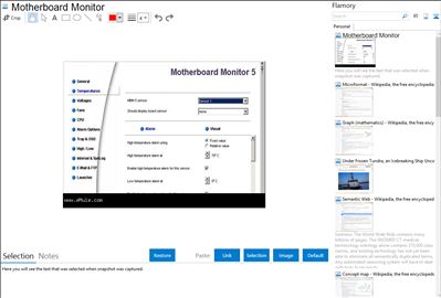 Motherboard Monitor - Flamory bookmarks and screenshots