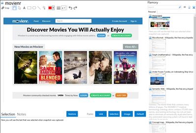 movienr - Flamory bookmarks and screenshots