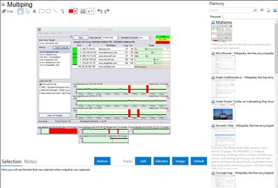 Multiping - Flamory bookmarks and screenshots