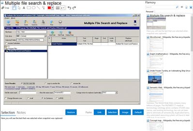 Multiple file search & replace - Flamory bookmarks and screenshots