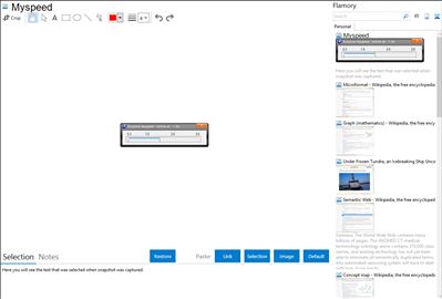 Myspeed - Flamory bookmarks and screenshots