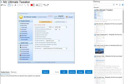 Mz Ultimate Tweaker - Flamory bookmarks and screenshots