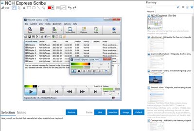 NCH Express Scribe - Flamory bookmarks and screenshots