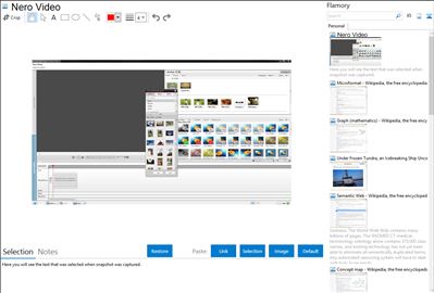 Nero Video - Flamory bookmarks and screenshots