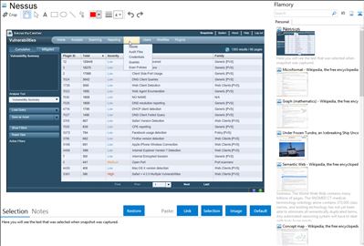 Nessus - Flamory bookmarks and screenshots