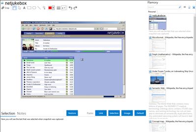 netjukebox - Flamory bookmarks and screenshots