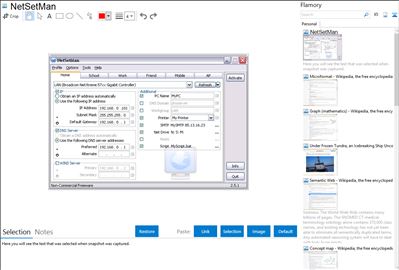 NetSetMan - Flamory bookmarks and screenshots