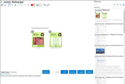 Jumio Netswipe - Flamory bookmarks and screenshots