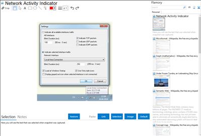 Network Activity Indicator - Flamory bookmarks and screenshots