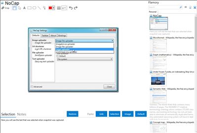 NoCap - Flamory bookmarks and screenshots