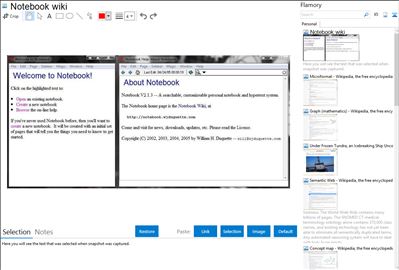 Notebook wiki - Flamory bookmarks and screenshots