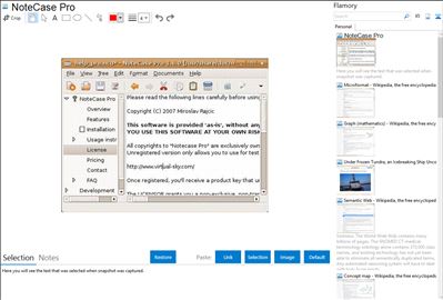 NoteCase Pro - Flamory bookmarks and screenshots