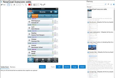 NowGoal livescore odds - Flamory bookmarks and screenshots