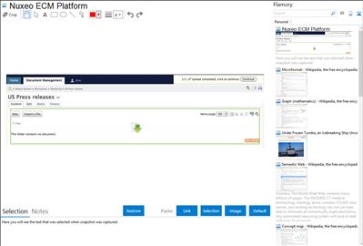 Nuxeo ECM Platform - Flamory bookmarks and screenshots