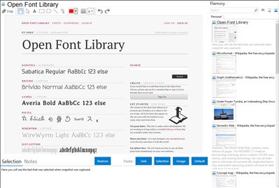 Open Font Library - Flamory bookmarks and screenshots