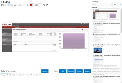 Odoo - Flamory bookmarks and screenshots