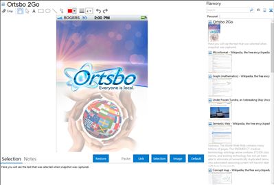 Ortsbo 2Go - Flamory bookmarks and screenshots