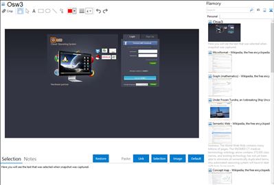 Osw3 - Flamory bookmarks and screenshots