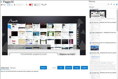 Pages10 - Flamory bookmarks and screenshots