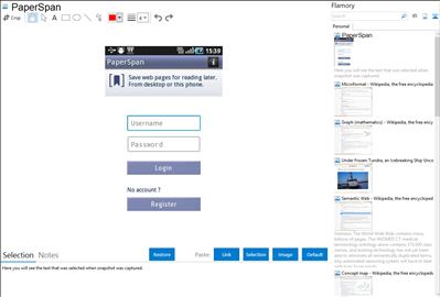 PaperSpan - Flamory bookmarks and screenshots