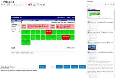 Parabuild - Flamory bookmarks and screenshots