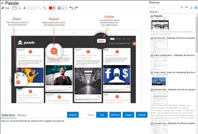 Passle - Flamory bookmarks and screenshots