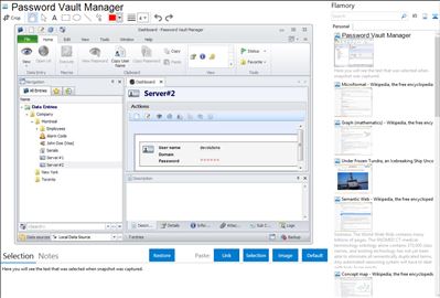 Password Vault Manager - Flamory bookmarks and screenshots
