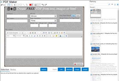 PDF Maker - Flamory bookmarks and screenshots