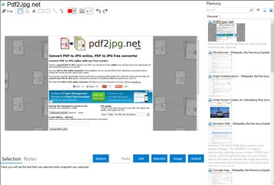 Pdf2Jpg.net - Flamory bookmarks and screenshots