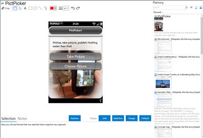 PictPicker - Flamory bookmarks and screenshots