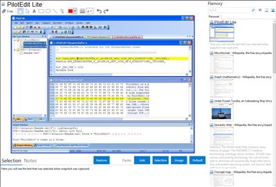 PilotEdit Lite - Flamory bookmarks and screenshots