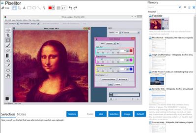 Pixelitor - Flamory bookmarks and screenshots