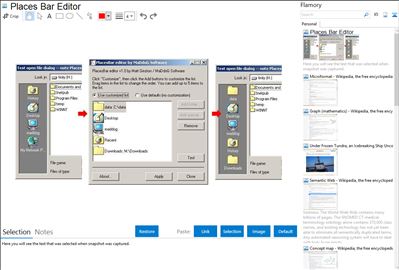 Places Bar Editor - Flamory bookmarks and screenshots