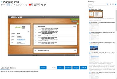 Planning Pod - Flamory bookmarks and screenshots