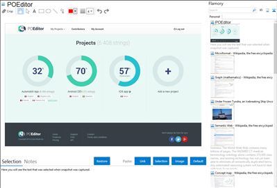 POEditor - Flamory bookmarks and screenshots