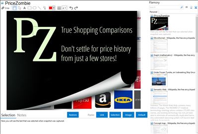PriceZombie - Flamory bookmarks and screenshots