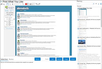 Print What You Like - Flamory bookmarks and screenshots