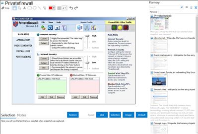 Privatefirewall - Flamory bookmarks and screenshots