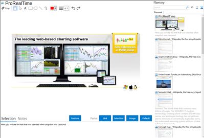 ProRealTime - Flamory bookmarks and screenshots