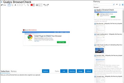 Qualys BrowserCheck - Flamory bookmarks and screenshots
