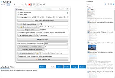 XSnap - Flamory bookmarks and screenshots
