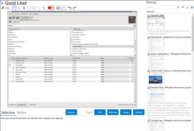 Quod Libet - Flamory bookmarks and screenshots