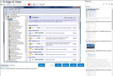 R-Wipe & Clean - Flamory bookmarks and screenshots