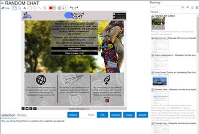 RANDOM CHAT - Flamory bookmarks and screenshots