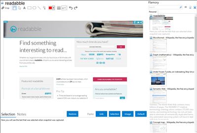 readabble - Flamory bookmarks and screenshots