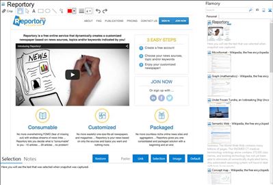 Reportory - Flamory bookmarks and screenshots