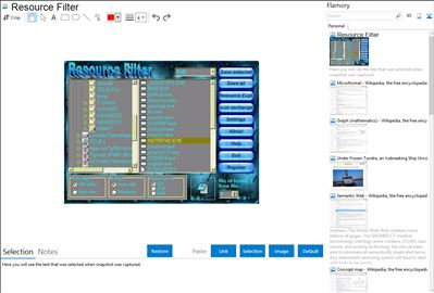 Resource Filter - Flamory bookmarks and screenshots