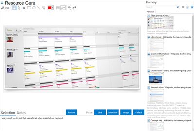 Resource Guru - Flamory bookmarks and screenshots