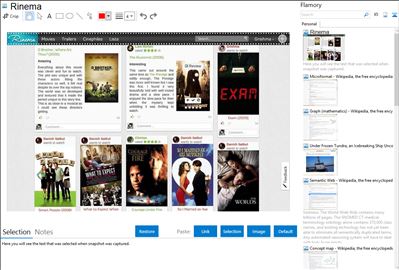 Rinema - Flamory bookmarks and screenshots