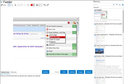 Feeder - Flamory bookmarks and screenshots